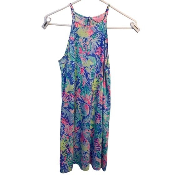 Lilly Pulitzer Dresses & Skirts - Lilly Pulitzer Margot Swing Dress with Tassels Mermaids Cove Size XXS